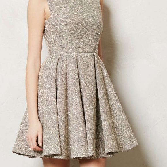 Anthropologie Paper Crown Shimmered Tweed Dress - Picture 2 of 15